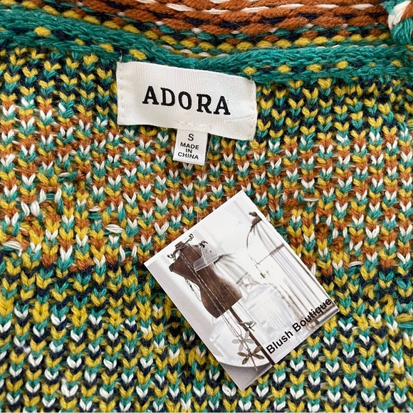ADORA NWT Multicolor Knit Cardigan - Picture 16 of 16